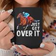 Just Get Over It 馬ショー ジャンピング乗馬 コーヒーマグ 面白い贈り物