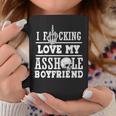 L Funking Love My Asshole Boyfriend Coffee Mug Personalized Gifts