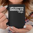 Life Happens チョコレートヘルプ コーヒーマグ 面白い贈り物