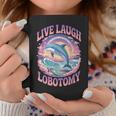 Live Laugh Lobotomy Dolphin Groovy コーヒーマグ 面白い贈り物