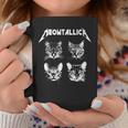 Meowtallica ブラック ホワイト 面白い パロディバンド 猫 子猫 恋人 長袖tシャツ コーヒーマグ 面白い贈り物
