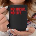 No Music No Life For All Music Lovers メンズレディース コーヒーマグ 面白い贈り物