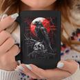 Raven Skull Moon Scary Black Gothic Spooky Black Crow Coffee Mug Unique Gifts Raven Skull Moon Scary Black Gothic Spooky Black Crow Coffee Mug Unique Gifts
