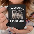 I Was Normal 2 Pugs Ago 面白い犬のパグオーナーパグ愛好家パグ コーヒーマグ 面白い贈り物