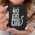 「No Cat No Life」 猫 シルエット コーヒーマグ 面白い贈り物