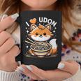 うどんが大好き カワイイきつねとうどん麺 コーヒーマグ 面白い贈り物