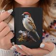ギフト現実的なスズメ自然木鳥 コーヒーマグ 面白い贈り物
