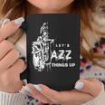 ジャズ・サックス レッツ・ジャズ・シング・アップlet's Jazz Thing Up 長袖tシャツ コーヒーマグ 面白い贈り物