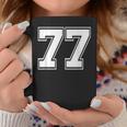 ナンバー77 野球 フットボール 誕生日 コーヒーマグ 面白い贈り物