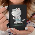 ネコ ねこ ランニング 子猫 ペット おもしろ 動物 ランナー イラスト コーヒーマグ 面白い贈り物