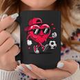 バレンタイン サッカー ハート ドリップ スポーツ 愛 バレンタインデー 男の子 コーヒーマグ 面白い贈り物