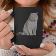 ブリティッシュショートヘアの猫 長袖tシャツ コーヒーマグ 面白い贈り物