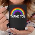 レインボー Thank You コーヒーマグ 面白い贈り物
