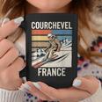 レトロ スキー クールシュベル フランス フランス スキー リゾート 楽しい コーヒーマグ 面白い贈り物