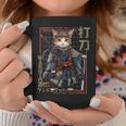 レトロな侍猫 戦士の猫 長袖tシャツ コーヒーマグ 面白い贈り物