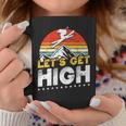 レトロヴィンテージスキー Let's Get High 長袖tシャツ コーヒーマグ 面白い贈り物