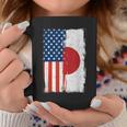 半日半 アメリカ国旗 日米ルーツ コーヒーマグ 面白い贈り物
