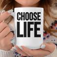 Choose Life 前面と背面の両面デザイン コーヒーマグ 面白い贈り物