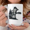 Nature Mountains Adventure Wolf Outdoor Wildlife Forest Coffee Mug Unique Gifts