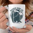 Vintage Badgerurf Co レトロ サーフィン カリフォルニアアート コーヒーマグ 面白い贈り物