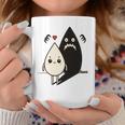 かわいい影モンスター コントラスト イラスト 長袖tシャツ コーヒーマグ 面白い贈り物