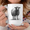 羊 アニマルプリント 動物園 ドローイング アート 絵画 羊 コーヒーマグ 面白い贈り物