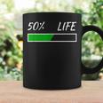 50Th Birthday 50 Life 50 Years Life Loading Bar 50 Percent コーヒーマグ ギフトのアイデア