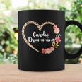 Cardio Drumming Fitness Gym Leopard Floral Heart For Women Coffee Mug Gifts ideas