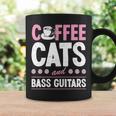 Coffee Cats And Bass Guitars ベースギタリスト 猫とコーヒー 長袖tシャツ コーヒーマグ ギフトのアイデア