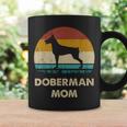 Doberman Mom Dobie Dog Lovers Retro Dobie Mom Coffee Mug Gifts ideas