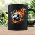 Flaming Soccer Ball On Fire Colorful Splash Sports Lover Fan Coffee Mug Gifts ideas Flaming Soccer Ball On Fire Colorful Splash Sports Lover Fan Coffee Mug Gifts ideas