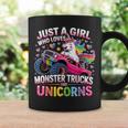 Just A Girl Who Loves Monster Trucks And Unicorns Coffee Mug Gifts ideas