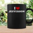 I Love Jefferson 私は愛する Jefferson コーヒーマグ ギフトのアイデア