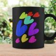 カラフルハート コーヒーマグ ギフトのアイデア