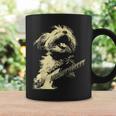 ギターロッカー ギタリスト 動物 パンク グランジ犬とマルチーズ コーヒーマグ ギフトのアイデア