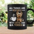 コーヒーとヨーキー ヨークシャー テリアでできるすべてのこと コーヒーマグ ギフトのアイデア