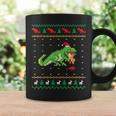 サンタ T-Rex 食べるトナカイ恐竜 アグリークリスマスセーター コーヒーマグ ギフトのアイデア