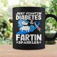 ジャスト・ファイティン・ダイアベティス＆ファーティン・スパークルズ 1型糖尿病 コーヒーマグ ギフトのアイデア
