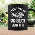 チョコレートはあきらめることができたけど禁煙者じゃない コーヒーマグ ギフトのアイデア