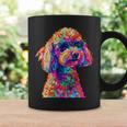 トイプードル愛好家デザイン ポップアート 面白いトイプードル 犬 長袖tシャツ コーヒーマグ ギフトのアイデア