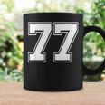 ナンバー77 野球 フットボール 誕生日 コーヒーマグ ギフトのアイデア