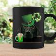 ブラックラボシャツ シャムロック アイリッシュドッグ 絵 聖パトリックス コーヒーマグ ギフトのアイデア