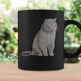 ブリティッシュショートヘアの猫 長袖tシャツ コーヒーマグ ギフトのアイデア