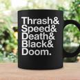 ヘヴィメタル音楽ファンリスト スラッシュスピード ドゥーム デス ブラック コーヒーマグ ギフトのアイデア