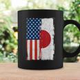 半日半 アメリカ国旗 日米ルーツ コーヒーマグ ギフトのアイデア