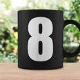 数字 8 数字 8 プレーン 白 数字 コーヒーマグ ギフトのアイデア
