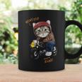 猫 バイク オートバイ おもしろ ねこ ライダース バイカー 面白い ネコ 長袖tシャツ コーヒーマグ ギフトのアイデア
