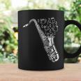 猫とサックス サクソフォン奏者 猫の飼い主 サックス コーヒーマグ ギフトのアイデア