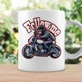 Followmeバイクに乗るゴリラのバックプリントデザイン コーヒーマグ ギフトのアイデア