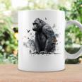 Gorilla Lover アートワーク 鳥 動物 モチーフ ゴリラ コーヒーマグ ギフトのアイデア